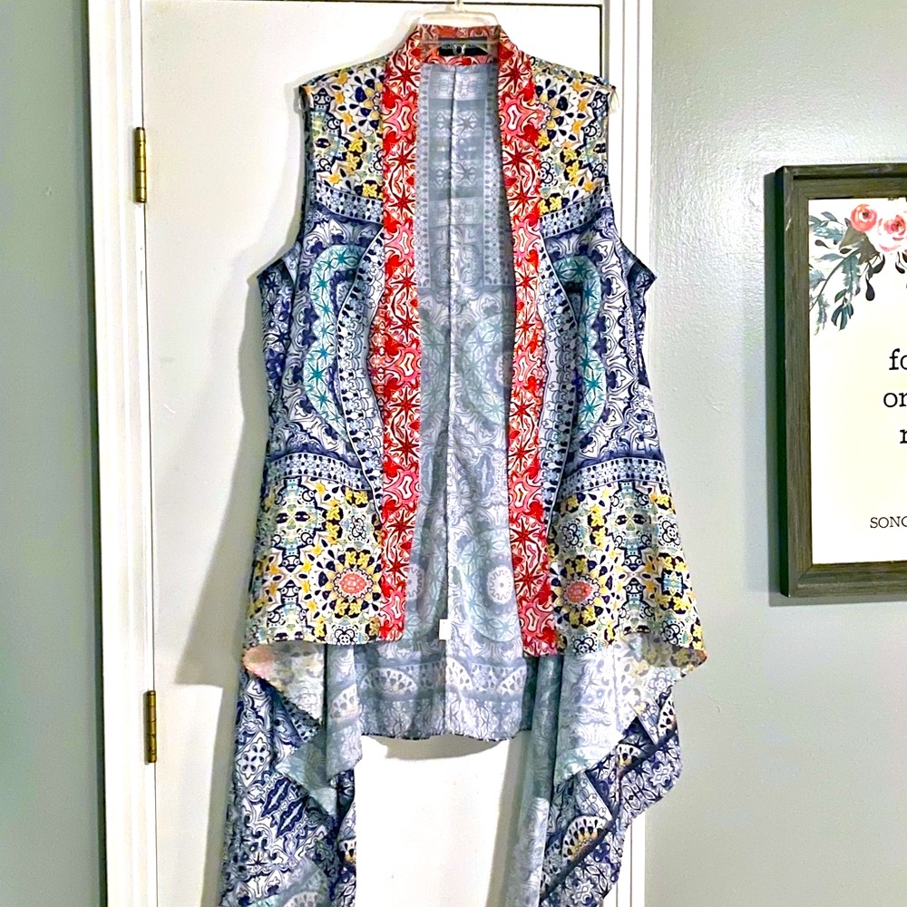 Anthropologie Colorful, Flowy, Roomie Vest, One Sz